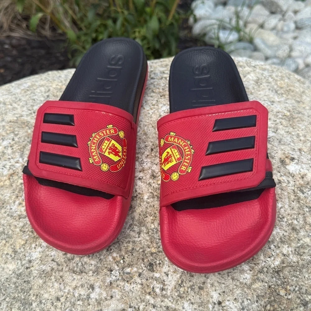 Adidas Men's Adilette TND Slides Manchester United Red / Black GZ5940 Size 6